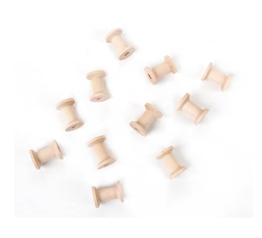 Darice Wood Spools - 1-3/15 x 7/8 inches - 50 pieces (9119-59)