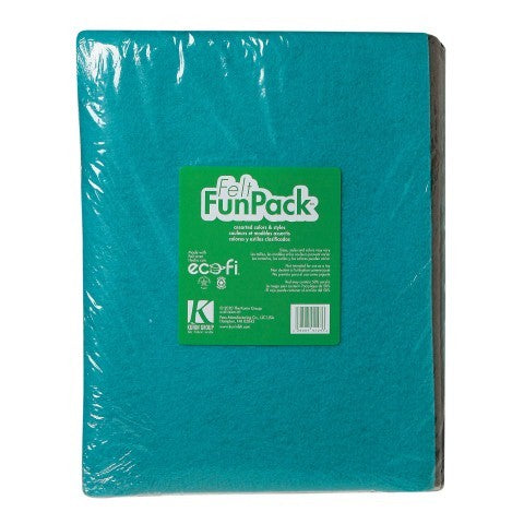 Felt Fun Pack 9"X12"-Assorted Colors - l lb. pkg. Assorted