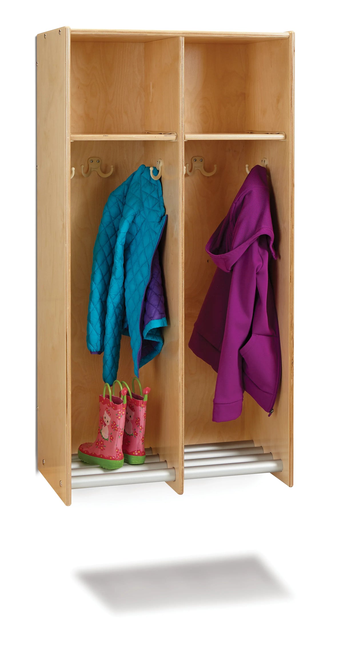 Jonti-Craft® 2 Section Hanging Locker - without Tubs