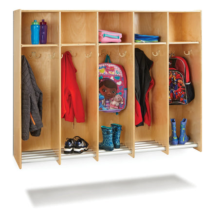 Jonti-Craft® 5 Section Hanging Locker - without Tubs