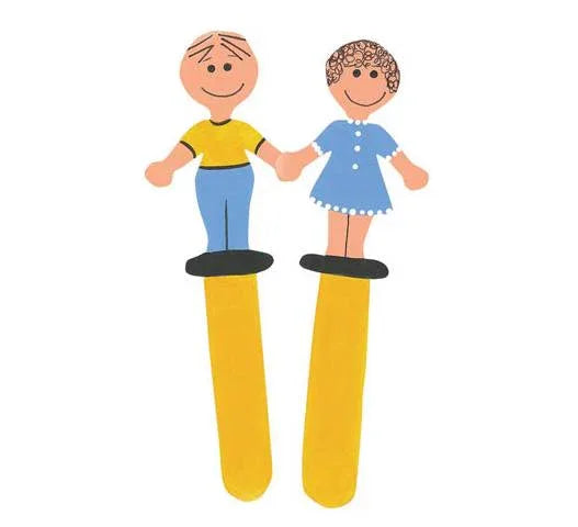 Wood Topper Sticks - People - 6 inches - 36 pieces (3645-02)