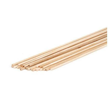 Wooden Dowel Rods - 1/8 x 12 inches, Pack of 22