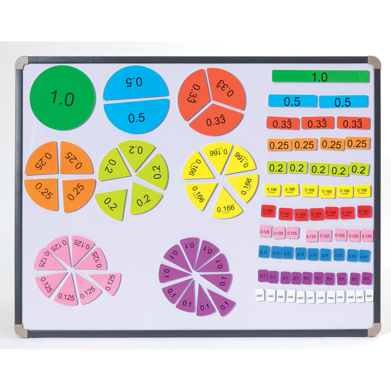 Magnetic Decimal Tiles, 106 Pieces