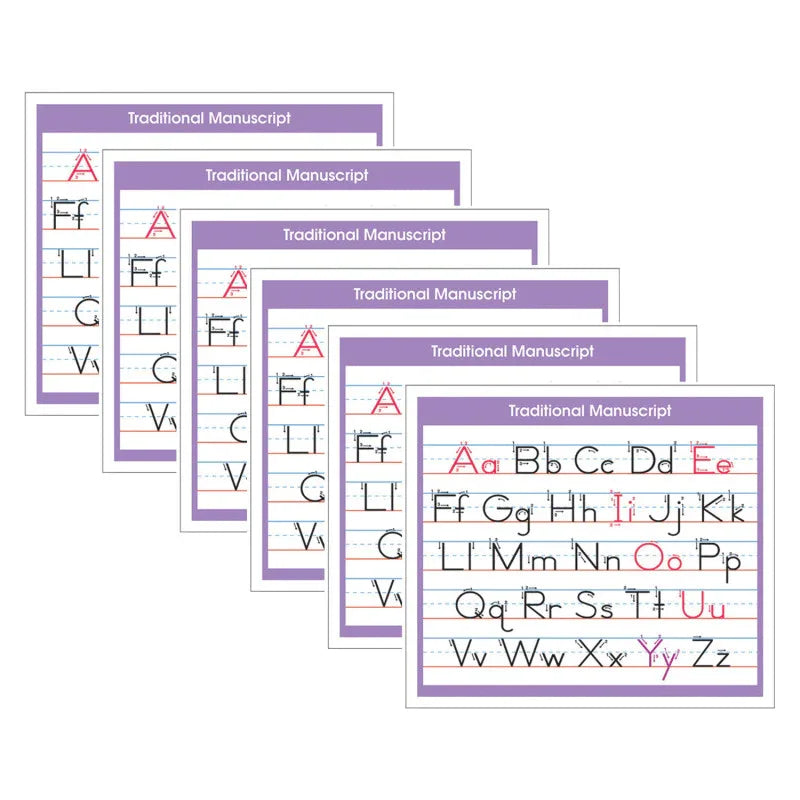 Adhesive Traditional Manuscript Desk Prompt, 36 Per Pack, 6 Packs