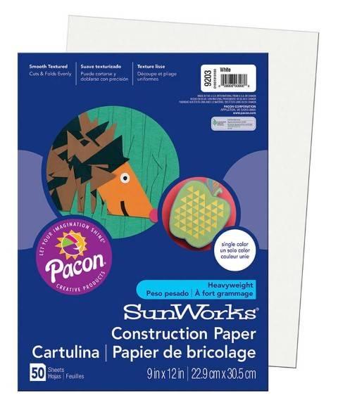 PRANG® Construction Paper 9" x 12" 50 Sheets Per Pack Medium Weight