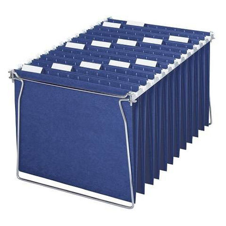 Hanging File Folder with Tab, 1/5-Cut Adjustable Tab, Legal Size, Blue , 25 per Box