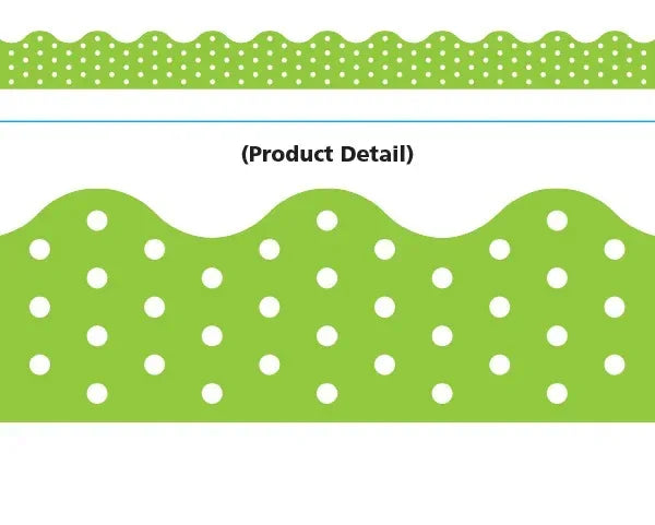 Trend Enterprises Polka Dots lime Terrific Trimmers (T-92664)