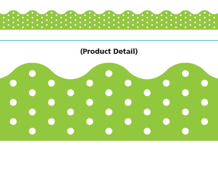 Trend Enterprises Polka Dots lime Terrific Trimmers (T-92664)