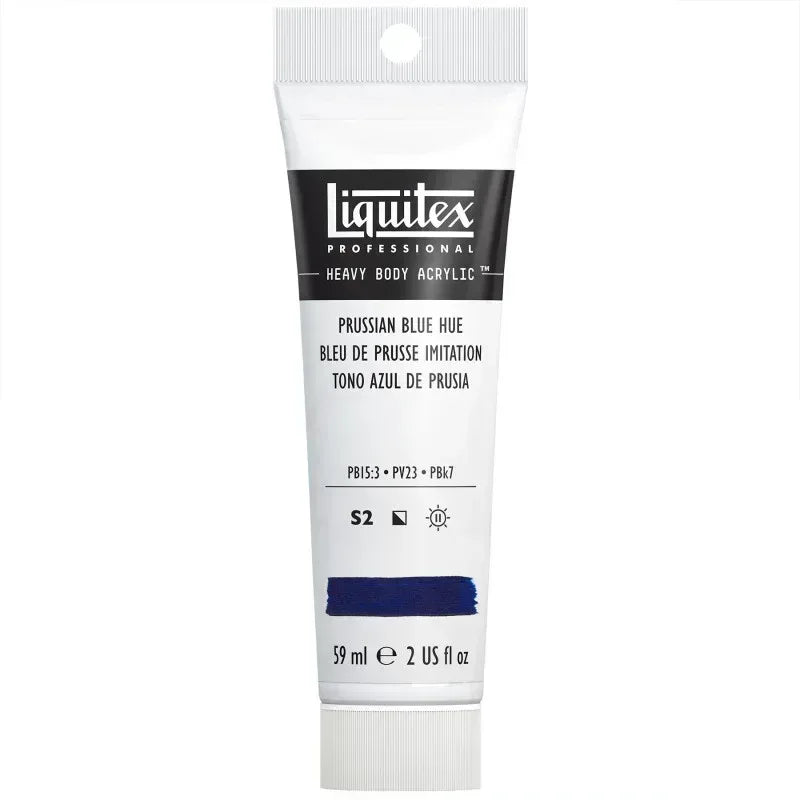 Professional Heavy Body Acrylic Paint, 59 mL Tube, Prussian Blue Hue