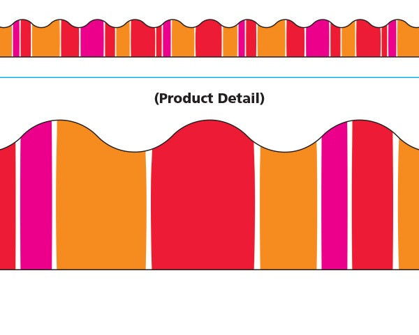 Trend Enterprises Stripe-tacular Snazzy Red Terrific Trimmers (T-92833)