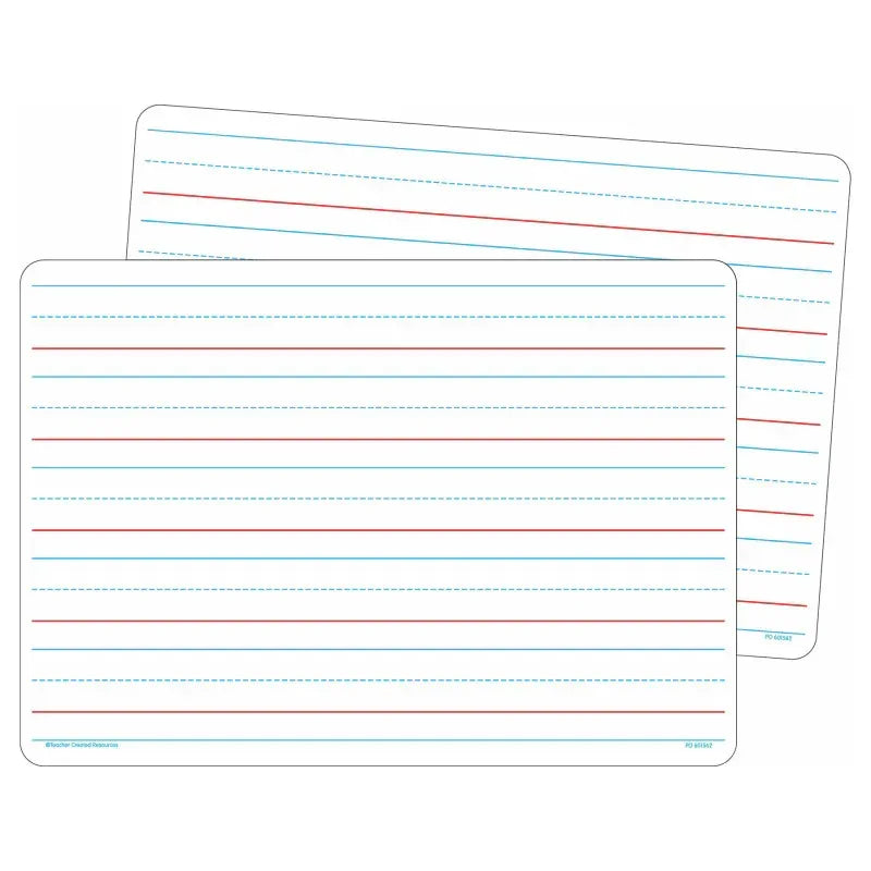 Double-Sided Writing Dry Erase Boards, Pack of 10