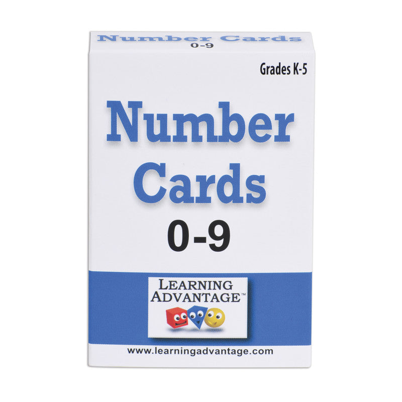 Number Cards 0-9, Black