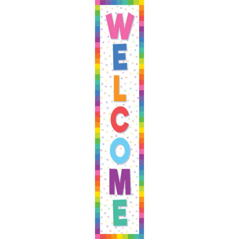 Colorful Welcome Banner, 8" x 39"