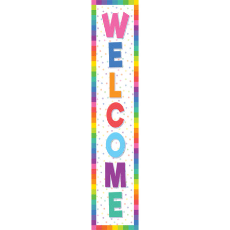 Colorful Welcome Banner, 8" x 39"