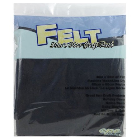 Felt by the Yard - 36" x 36" - Black