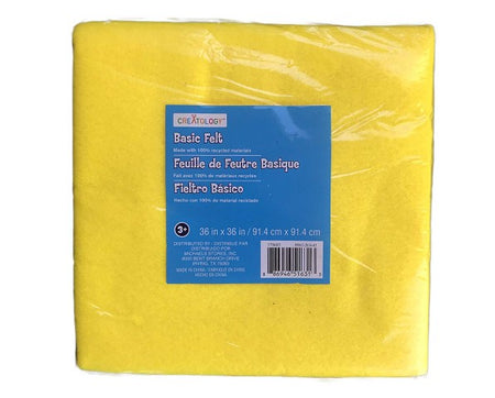 Felt by the Yard - 36" x 36" - Yellow