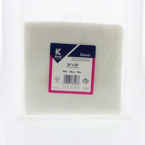 Felt by the Yard - 36" x 36" - White
