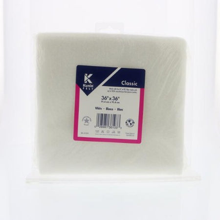Felt by the Yard - 36" x 36" - White