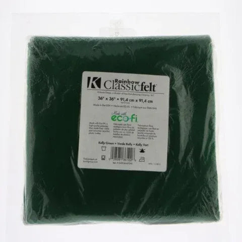 Felt by the Yard - 36" x 36" - Kelly Green