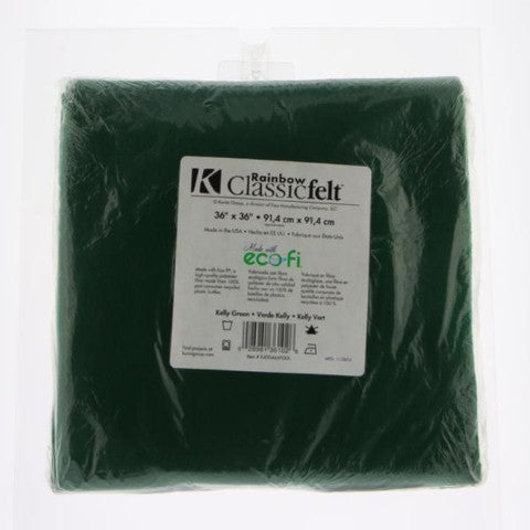 Felt by the Yard - 36" x 36" - Kelly Green