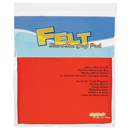 Felt by the Yard - 36" x 36" - Orange