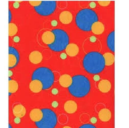 Printed Felt - Geometric Red - 30" x 30"