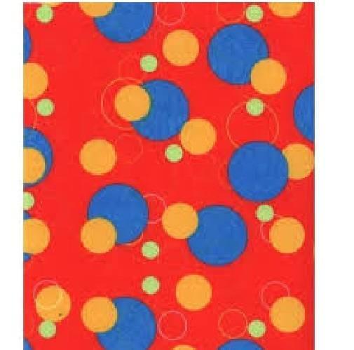 Printed Felt - Geometric Red - 30" x 30"