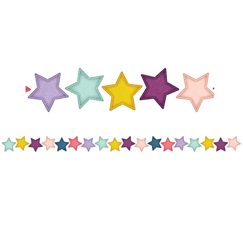 Oh Happy Day Stars Die-Cut Border Trim, 35 Feet