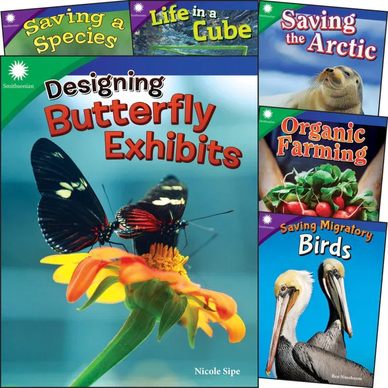 Smithsonian Informational Text: Animals & Ecosystems 6-Book Set, Grades 4-5