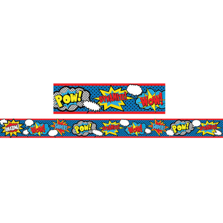 Superhero Straight Border Trim, 35 Feet