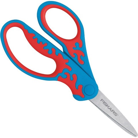 Fiskars Left Handed Kids Scissors, 5", Softgrip