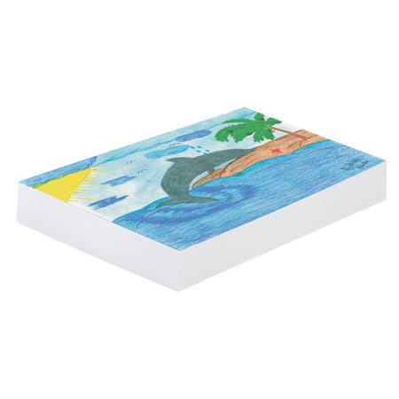 White Newsprint, 30 lb Weight,White, 18" x 24", 500 Sheets