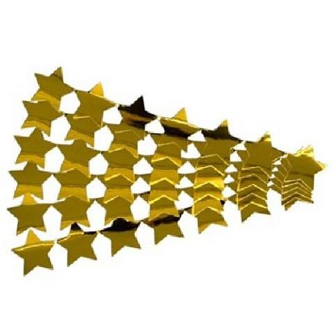 Hygloss, Metallic Star Sticker Strips, Gold