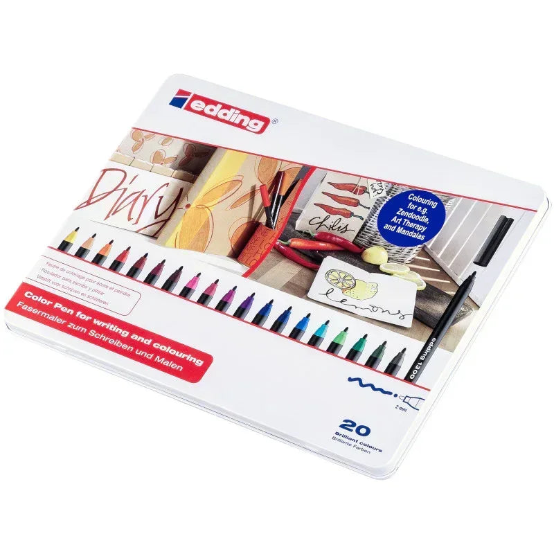 1300 Series Color Markers, Medium, Assorted Colors, Set of 20