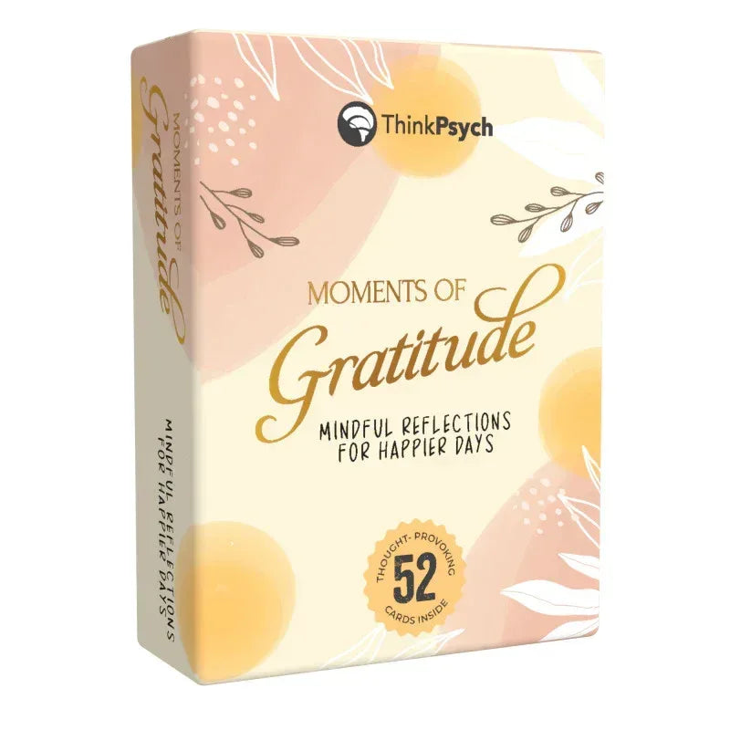 Moments of Gratitude Cards - 52 Daily Questions for Mindfulness & Self-Reflection