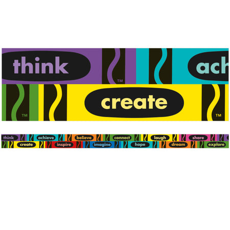 Crayola&reg; Inspirational Words Deco Trim&reg;, 37 Feet