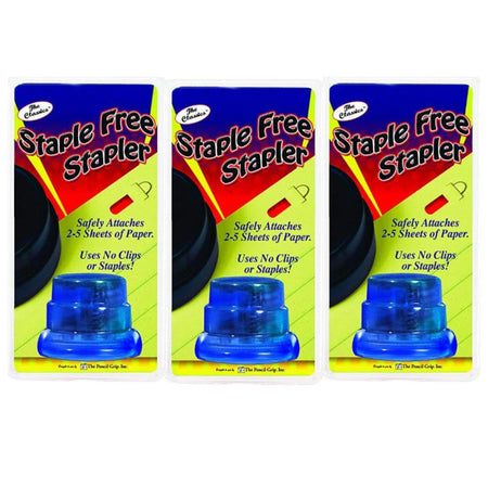 Staple Free Stapler, Pack of 3