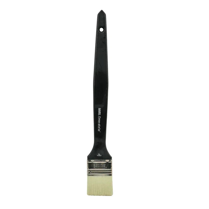 Free-Style Large Scale Broad Flat/Varnish Long Handle Brush, 2"