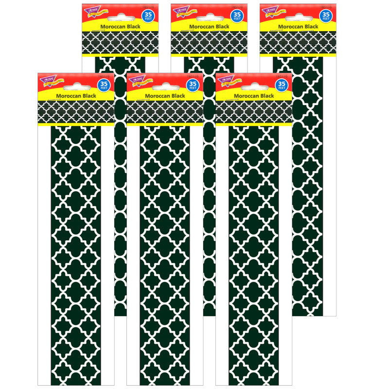 Moroccan Black Bolder Borders&reg;, 35.75' Per Pack, 6 Packs