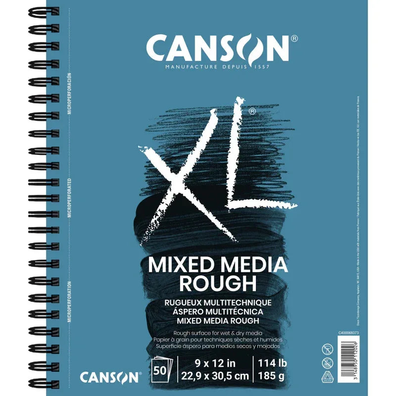 XL Series Mixed Media Pad, Side Wire Binding, 50 Sheet, 9x12 inch, 1 Count