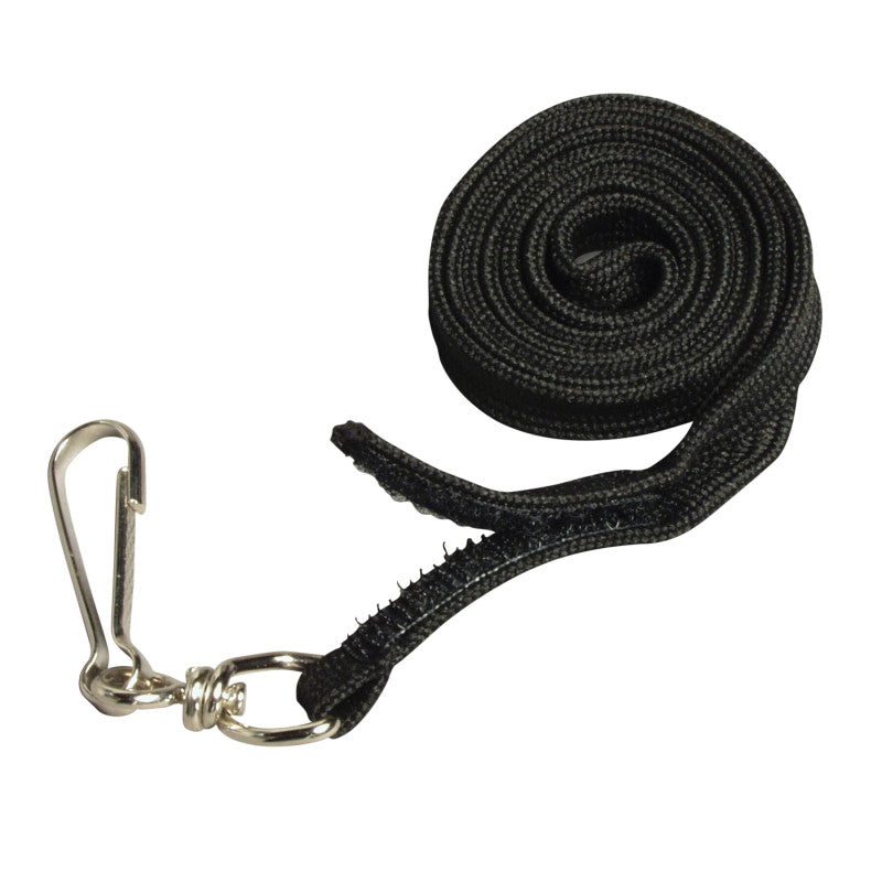 Hook & Loop Breakaway Safety Lanyard, Flat Style, Black