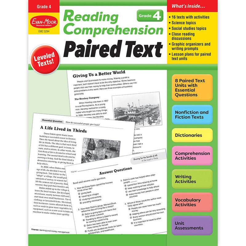 Reading Comprehension: Paired Text, Grade 4