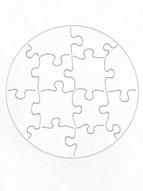 Hygloss Circle Compoz-A-Puzzles 5-1/2 x 5-1/2" 6x8"