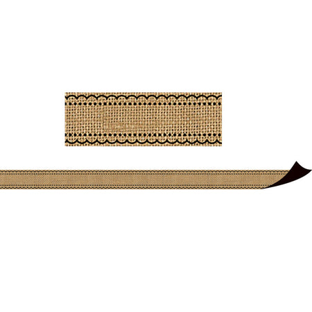 Burlap Design Magnetic Border