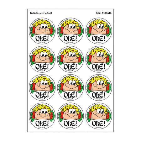 Olé!/Taco Scented Stickers, Pack of 24