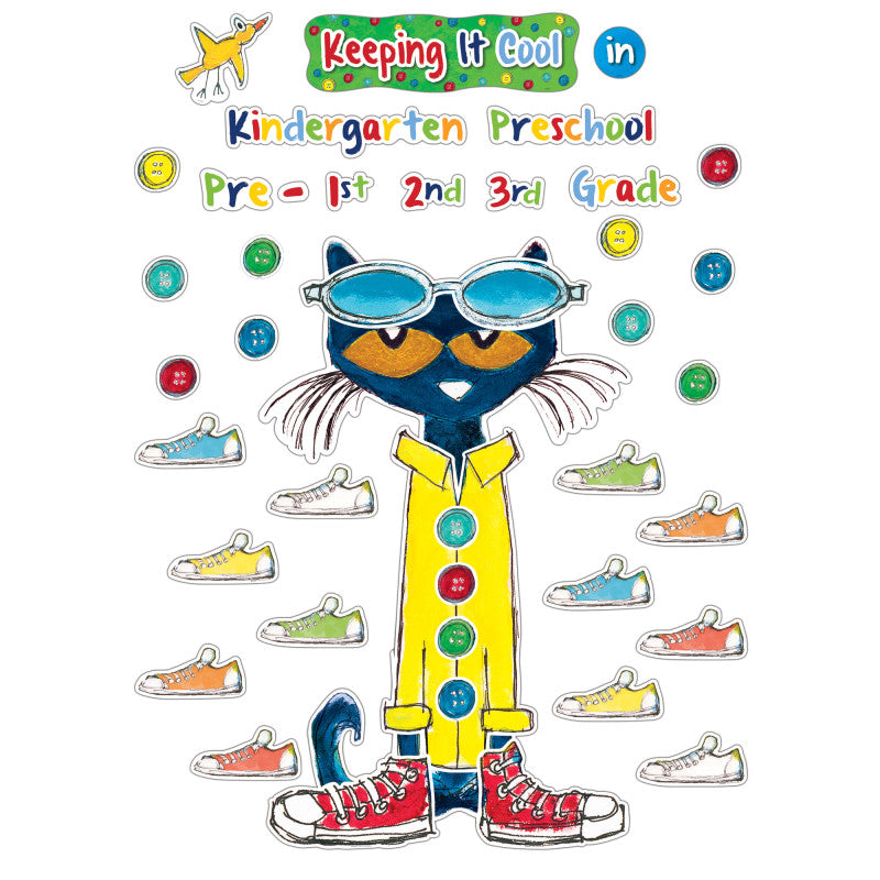 Pete the Cat&reg; Keeping It Cool In...Bulletin Board Set