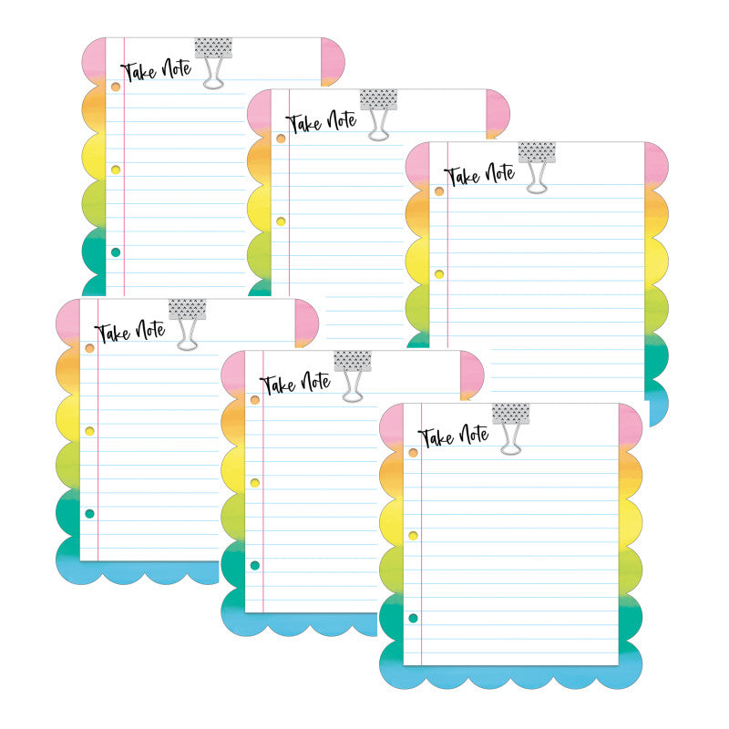 Creatively Inspired Take Note Notepad, 5.75" x 6.25", Pack of 6