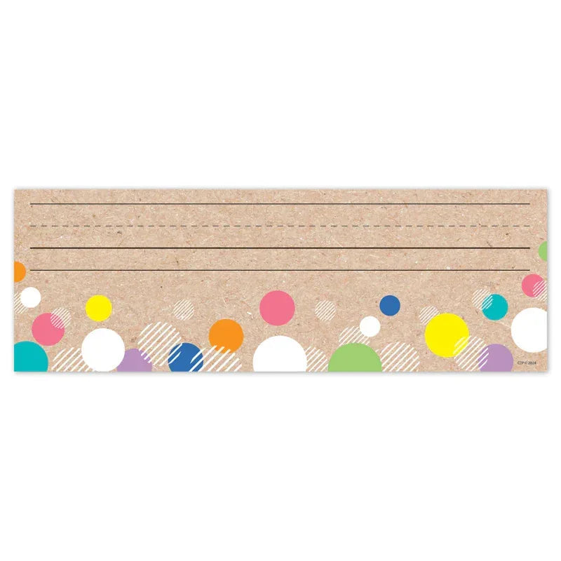 Krafty Pop! Colorful Kraft Bubbles Name Plates, Pack of 36