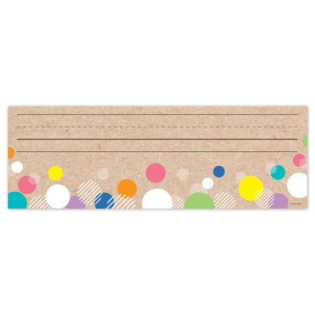 Krafty Pop! Colorful Kraft Bubbles Name Plates, Pack of 36