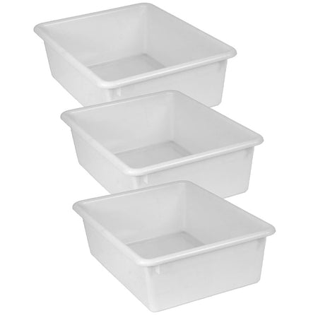 Double Stowaway&reg; Tray Only, White, Pack of 3